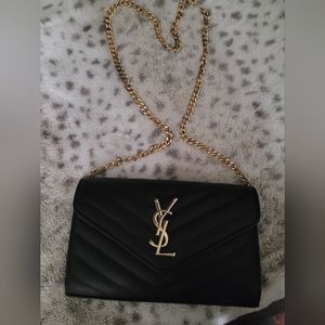 YSL Saint Laurent cross body wallet purse